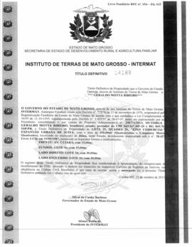 NÚMERO DO TÍTULO: 14188