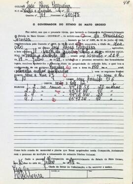 NÚMERO DO TÍTULO: SEM DADOS