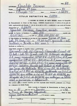 NÚMERO DO TÍTULO: 01873