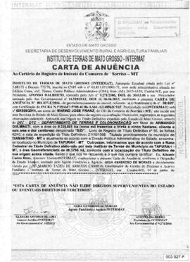 NÚMERO DA CERTIDÃO: 001.027-F.2014