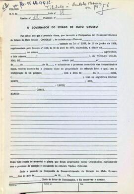 NÚMERO DO TÍTULO: SEM DADOS