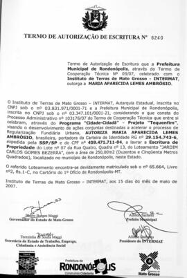 NÚMERO DO TERMO: 6240