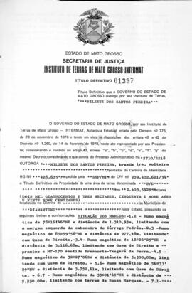 NÚMERO DO TÍTULO: 01337