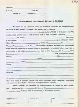 NÚMERO DO TÍTULO: SEM DADOS