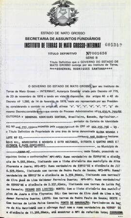 NÚMERO DO TÍTULO: 001656