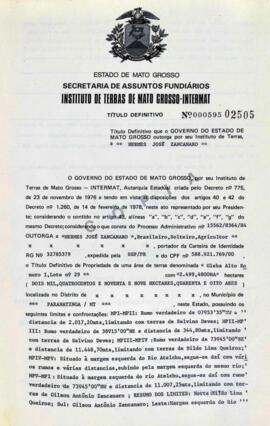 NÚMERO DO TÍTULO: 000595