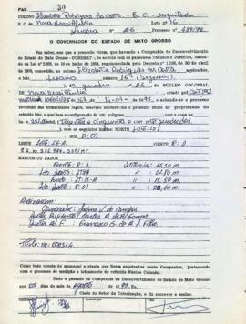 NÚMERO DO TÍTULO: 006374