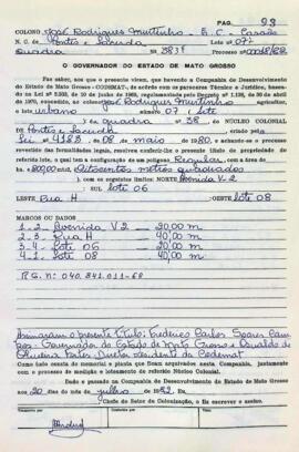 NÚMERO DO TÍTULO: SEM DADOS