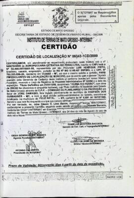 NÚMERO DA CERTIDÃO: 06343-1CD.2009