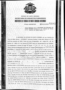 NÚMERO DO TÍTULO: 001326
