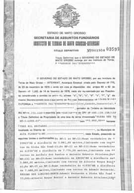 NÚMERO DO TÍTULO: 001954