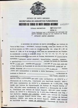 NÚMERO DO TÍTULO: 001757