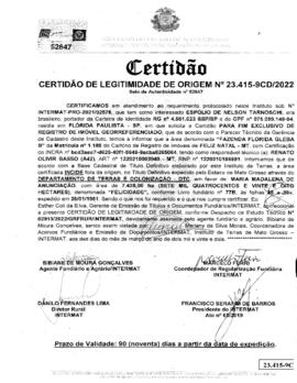 NÚMERO DA CERTIDÃO: 23.415-9CD.2022