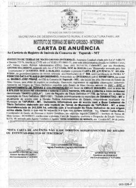 NÚMERO DA CERTIDÃO: 001.026-F.2014