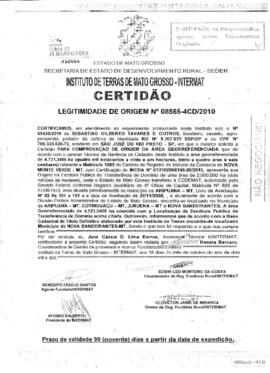 NÚMERO DA CERTIDÃO: 08565-4CD.2010