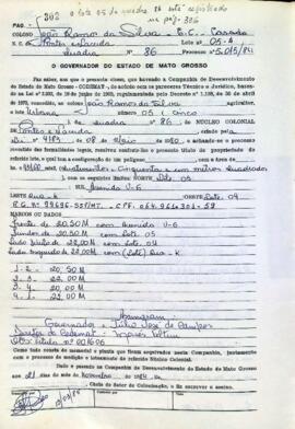 NÚMERO DO TÍTULO: 001606