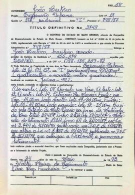 NÚMERO DO TÍTULO: 3749