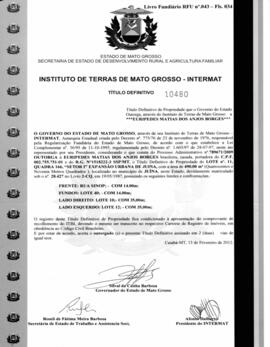NÚMERO DO TÍTULO: 10480
