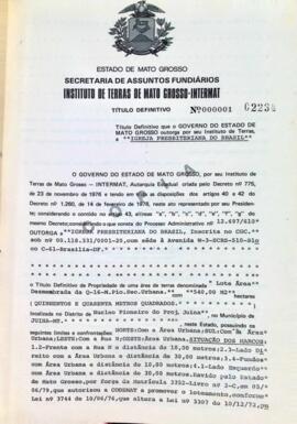 NÚMERO DO TÍTULO: 000001