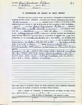 NÚMERO DO TÍTULO: SEM DADOS