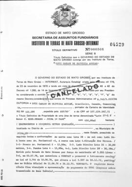 NÚMERO DO TÍTULO: 000501