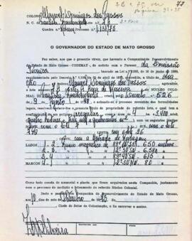 NÚMERO DO TÍTULO: SEM DADOS