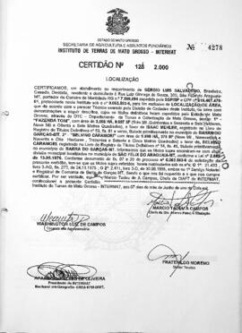 NÚMERO DA CERTIDÃO: 123.2000