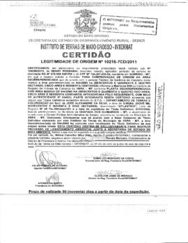 NÚMERO DA CERTIDÃO: 10215-7CD.2011