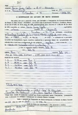 NÚMERO DO TÍTULO: 002962