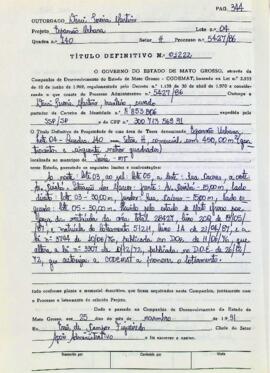 NÚMERO DO TÍTULO: 01222