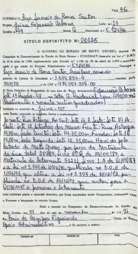 NÚMERO DO TÍTULO: 00125