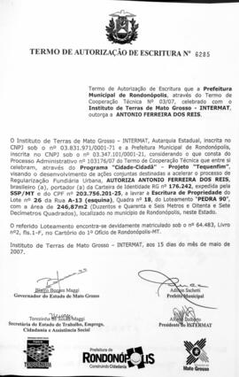 NÚMERO DO TERMO: 6285
