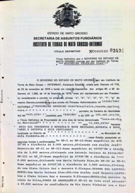 NÚMERO DO TÍTULO: 000535