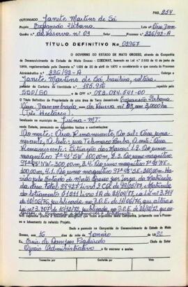 NÚMERO DO TÍTULO: 02967