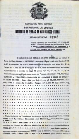 NÚMERO DO TÍTULO: 01968