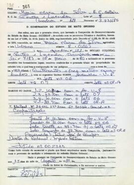 NÚMERO DO TÍTULO: 002333