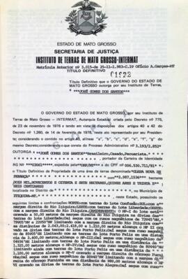 NÚMERO DO TÍTULO: 01922