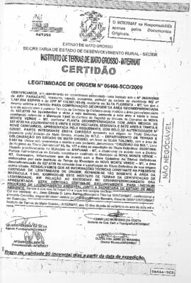 NÚMERO DA CERTIDÃO: 06466-5CD.2009
