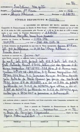 NÚMERO DO TÍTULO: 01131