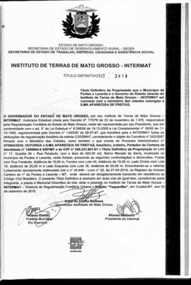 NÚMERO DO TÍTULO: 3414