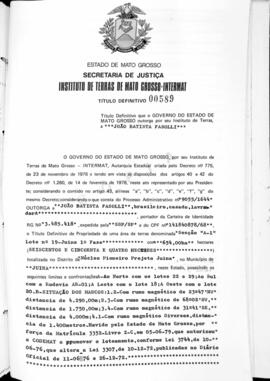 NÚMERO DO TÍTULO: 00589