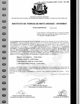 NÚMERO DO TÍTULO: 10434