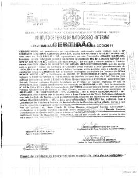 NÚMERO DA CERTIDÃO: 09364-3CD.2011