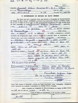 NÚMERO DO TÍTULO: SEM DADOS