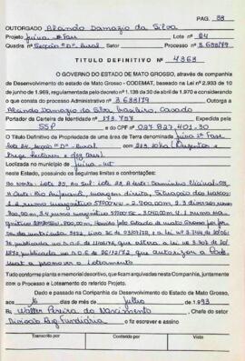 NÚMERO DO TÍTULO: 4363