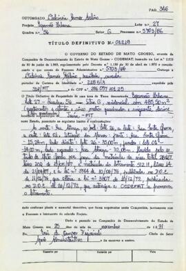 NÚMERO DO TÍTULO: 01219