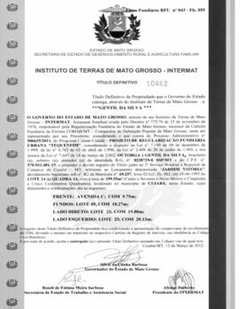 NÚMERO DO TÍTULO: 10462