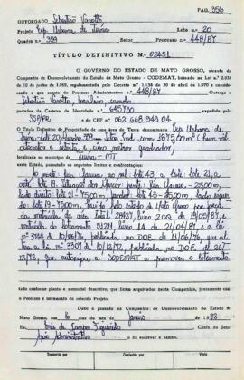 NÚMERO DO TÍTULO: 02451