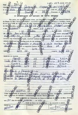 NÚMERO DO TÍTULO: 008943