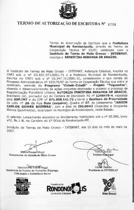 NÚMERO DO TERMO: 6758
